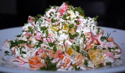 Как делать крабовый салат